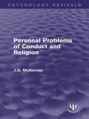 cover image of Personal Problems of Conduct and Religion